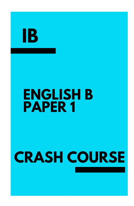 IB English B Paper 1 - Woog Education