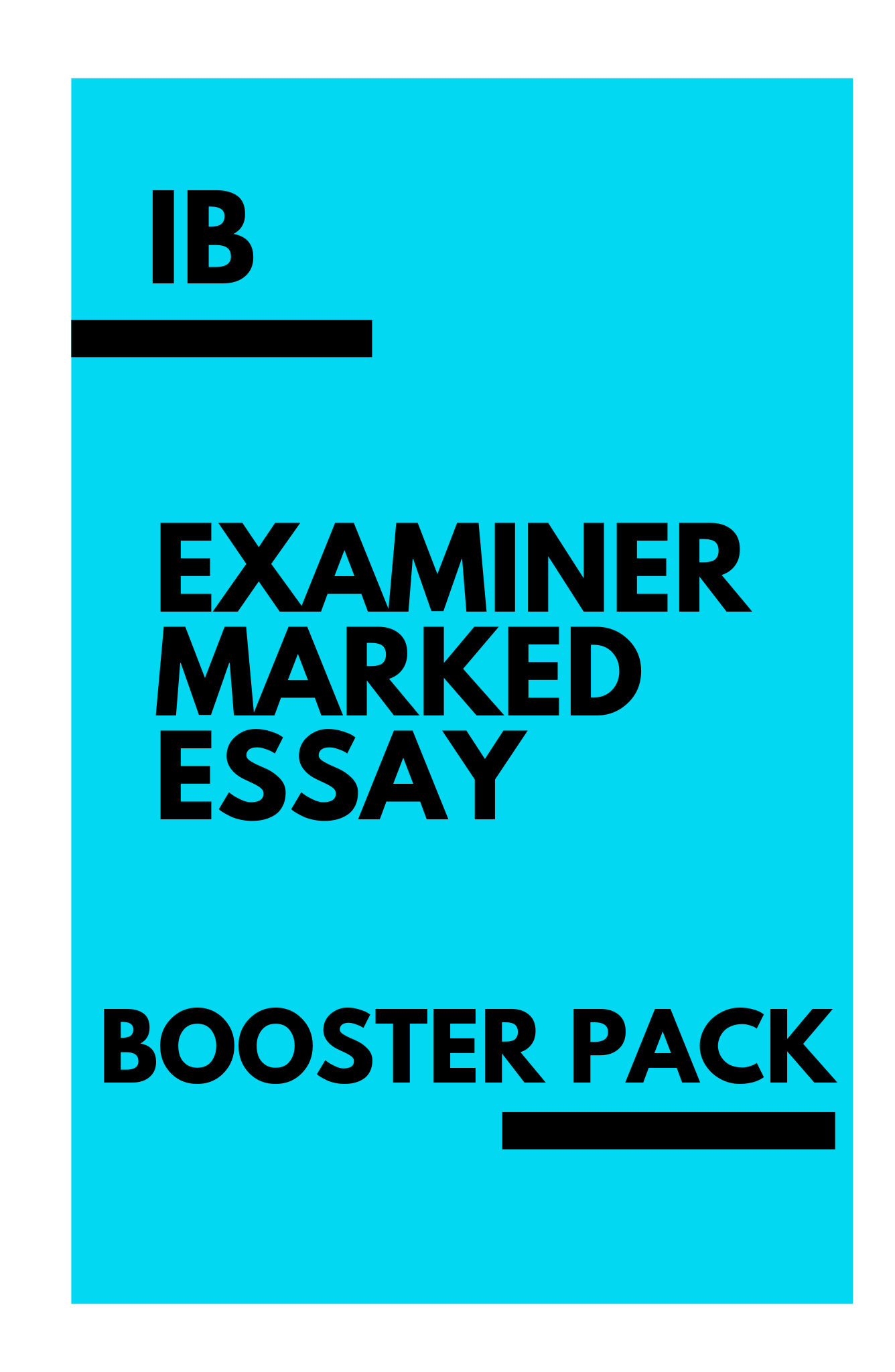 IB Examiner Marked Essay Booster Pack - Woog Education