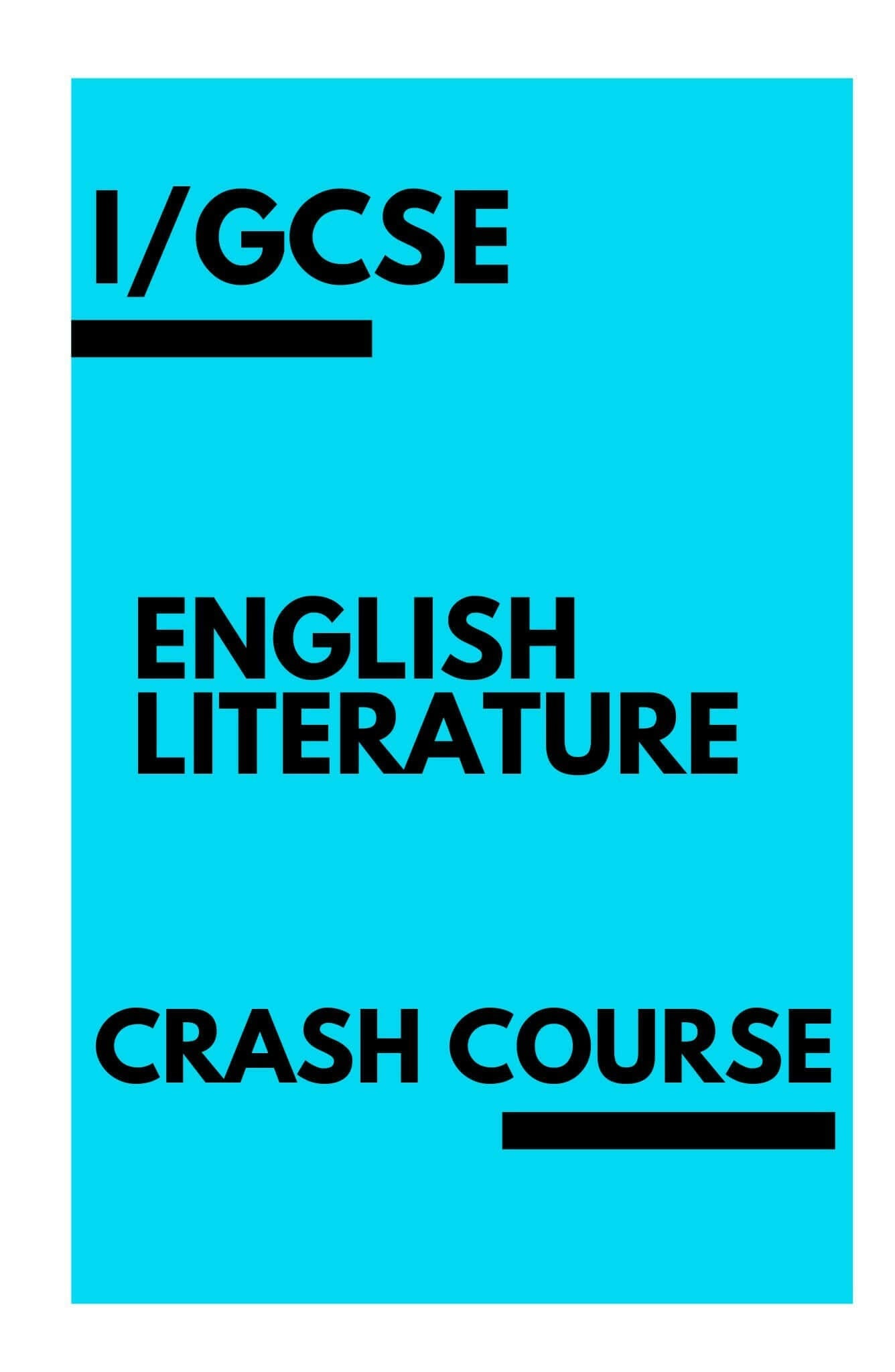 I/GCSE English Literature - Woog Education