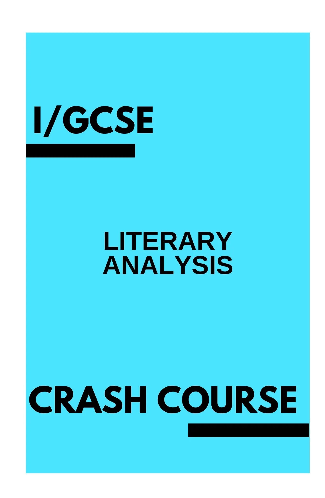 I/GCSE Literary Analysis - Woog Education