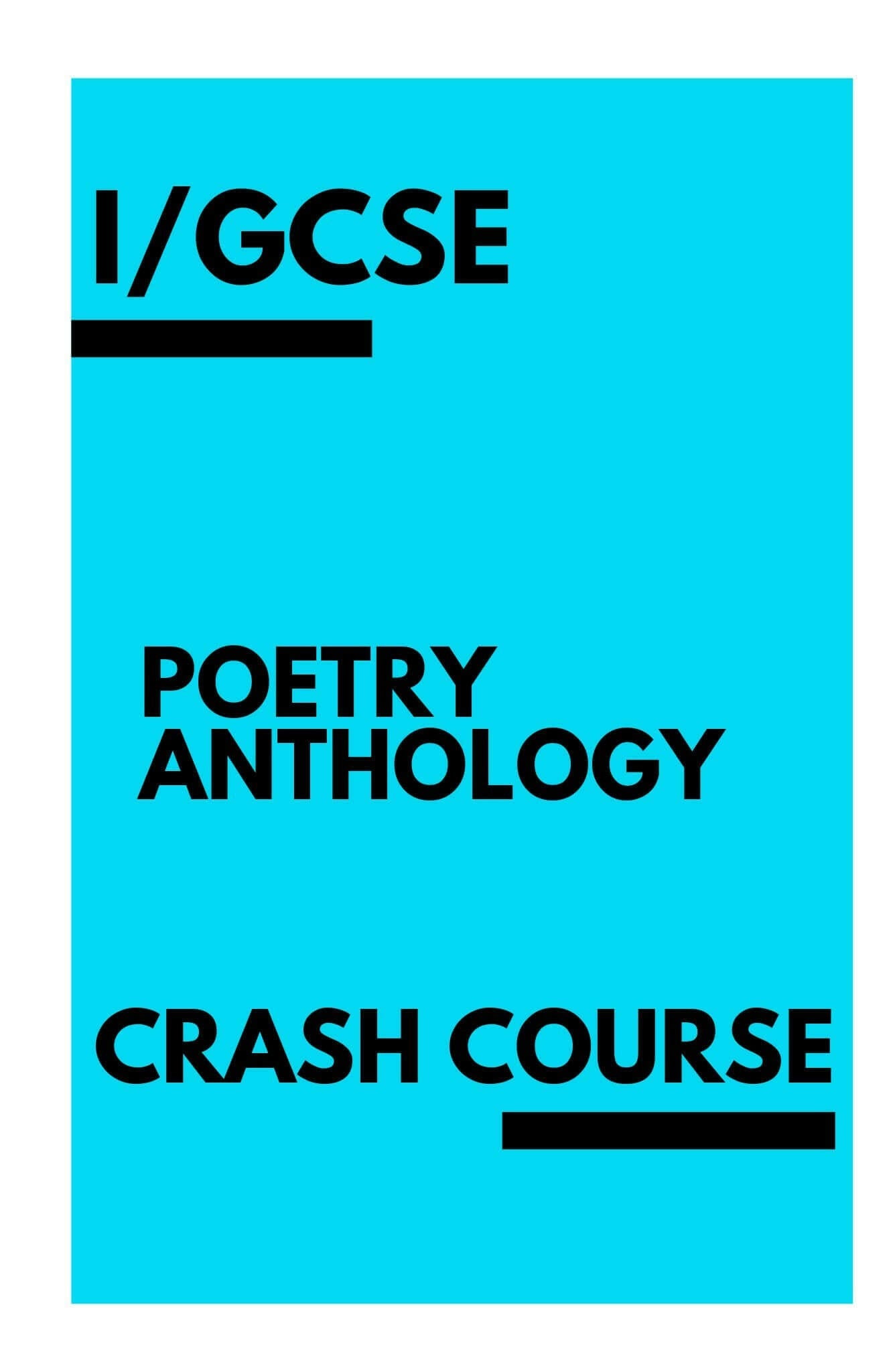 I/GCSE Poetry Anthology - Woog Education