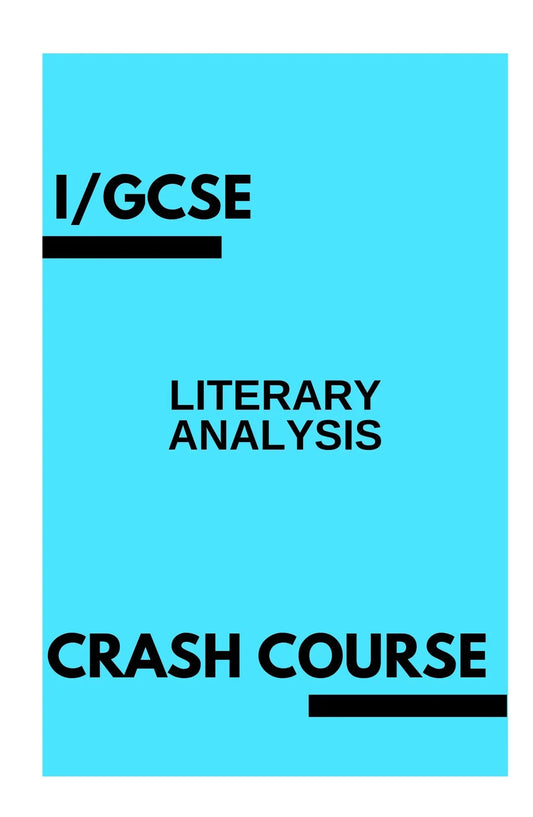 I/GCSE Literary Analysis - Woog Education